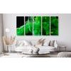5-dielny obraz zaujimavý zelený dym