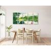 5-dielny obraz ukľudňujúca zeleň