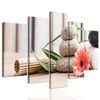 5-dielny obraz zátišie s prvkami Feng Shui