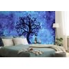 Samolepiaca tapeta strom života s nádherným modrým pozadím