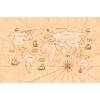 Tapeta mapa sveta so starými obchodnými cestami