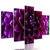 5-dielny obraz ohromný purpurový kvet