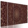 5-dielny obraz orientálna Mandala v detailnom prevedení