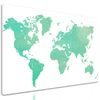 Obraz zaujímavá mapa sveta v zelenom prevedení