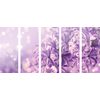 5-dielny obraz orgován v fialovom prevedení