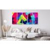 5-dielny obraz abstraktné farebné vzory