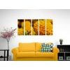 5-dielny obraz oranžový nechtík