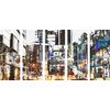 5-dielny obraz rušná ulica metropoly
