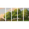 5-dielny obraz maľovaná krajinka