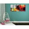 5-dielny obraz moderná abstrakcia