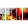 5-dielny obraz moderná abstrakcia