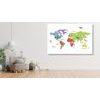 Obraz na korku minimalistcká mapa sveta