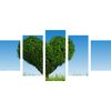 5-dielny obraz strom ako symbol lásky