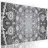 5-dielny obraz čiernobiela luxusná Mandala
