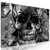 Obraz abstraktná lebka v čiernobielom prevedení
