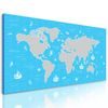 Obraz mapa sveta s motívom mora