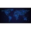 Obraz na korku mapa sveta na nočnej oblohe