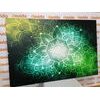 Obraz Mandala s vesmírnym pozadím v zelenom prevedení