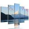 5-dielny obraz výhľad na krásnu horu Fuji