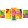 5-dielny obraz pestrofarebné jessenné listy