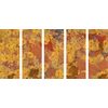 5-dielny obraz abstrakcia v duchu G. Klimta