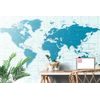 Samolepiaca tapeta náučná mapa sveta