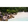 Obraz pláž v exotických Seychelách
