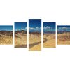 5-dielny obraz púštne duny