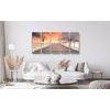 5-dielny obraz západ slnka nad mólom