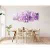 5-dielny obraz orgován v fialovom prevedení