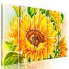 5-dielny obraz rozkvitnutá slnečnica