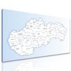 Obraz podrobná mapa Slovenskej republiky