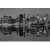 Samolepiaca fototapeta čiernobiely nočný Manhattan