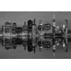 Samolepiaca fototapeta čiernobiely nočný Manhattan