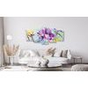 Obraz nádherná maľovaná abstrakcia kvetu pestrofarebnom prevedení