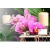 Tapeta kompozícia orchideí so sviečkami