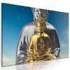 Obraz zlatý a strieborný Budha