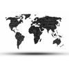 Originálna samolepiaca tapeta moderná mapa sveta v čiernobielom prevedení