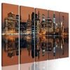 5-dielny obraz nočný Manhattan
