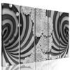 Obraz drevená špirála v čiernobielom prevedení