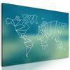 Obraz umelecká abstrakcia mapy sveta