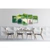 5-dielny obraz ukľudňujúca zeleň