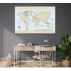Obraz na korku jemná mapa s telovým okrajom