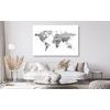 Obraz na korku krásna mapa s čiernobielym nádychom