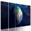 5-dielny obraz vesmírny pohľad na planétu Zem