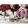 Samolepiaca fototapeta kytica ruží s retro nádychom