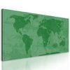 Obraz historická mapa sveta v zelenom prevedení