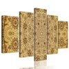 5-dielny obraz zlatá luxusná Mandala