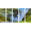 5-dielny obraz majestátny vodopád na Islande