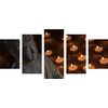5-dielny obraz Budha pri meditácií